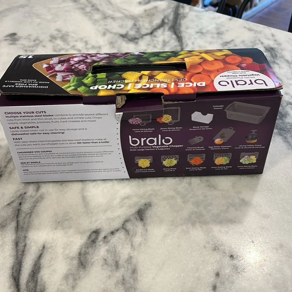 Bralo multi- purpose vegetable chopper NWOT